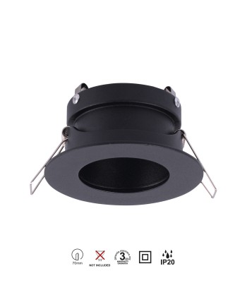 ***OFER/DES*** GUINCHO GU10 * EMPOTRABLE REDONDO NEGRO